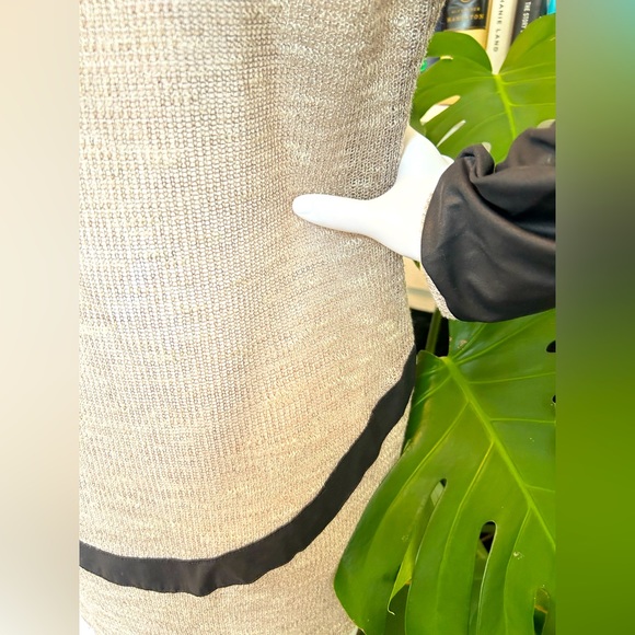 Cream Sheer Dual Fabric Top - Picture 6 of 8